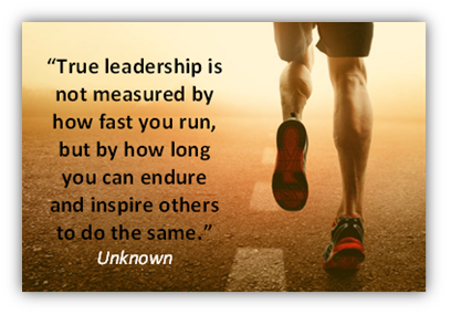 Engaged leaders are on a daily run
